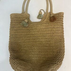 Hand Crochet Natural Woman Jute Bag Handbag Shoulder Bag Shopper Bag Handmade.